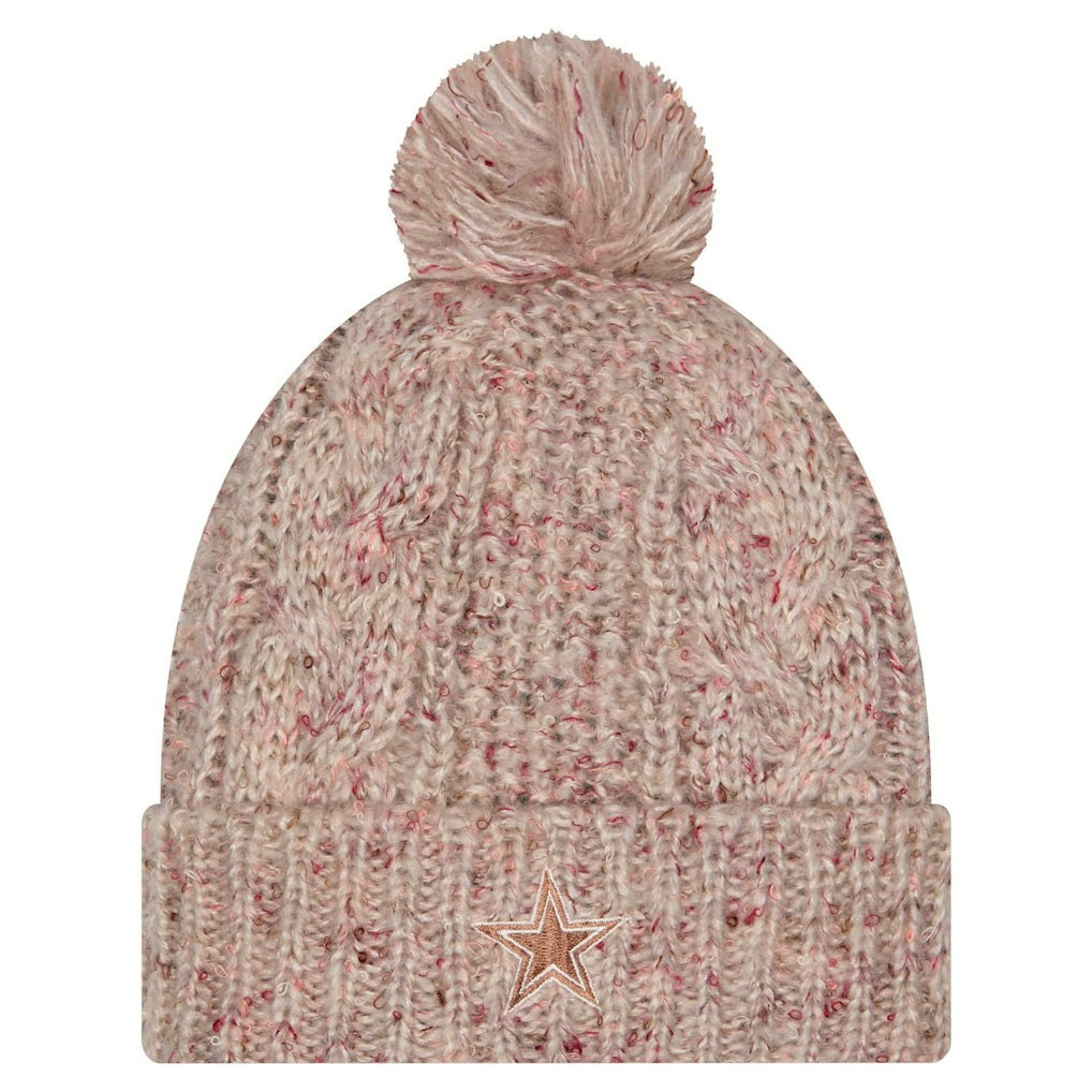 Dallas Cowboys New Era Women's Trendy Tone Cuffed Knit Hat with Pom