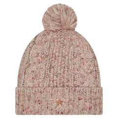 Dallas Cowboys New Era Women's Trendy Tone Cuffed Knit Hat with Pom