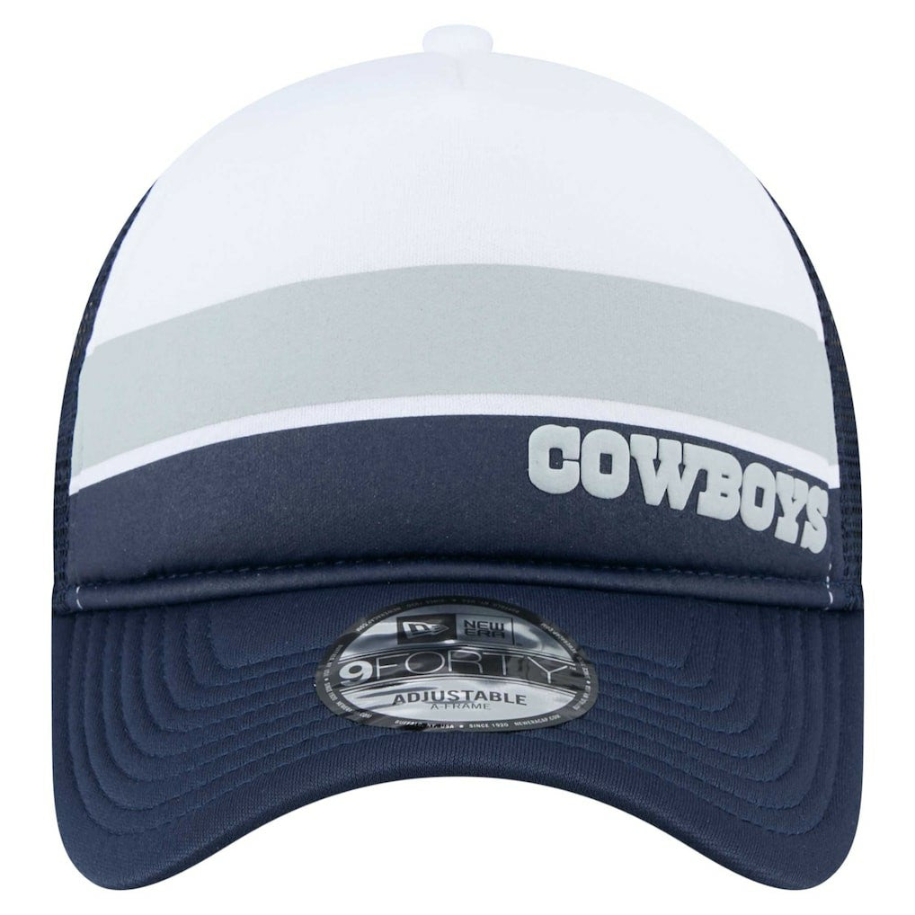 Dallas Cowboys New Era Youth Sport Night Color Block 9FORTY A-Frame Trucker Adjustable Hat