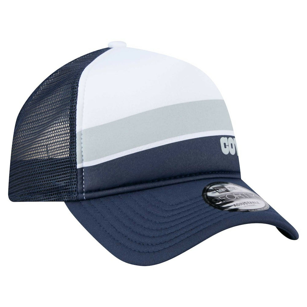 Dallas Cowboys New Era Youth Sport Night Color Block 9FORTY A-Frame Trucker Adjustable Hat