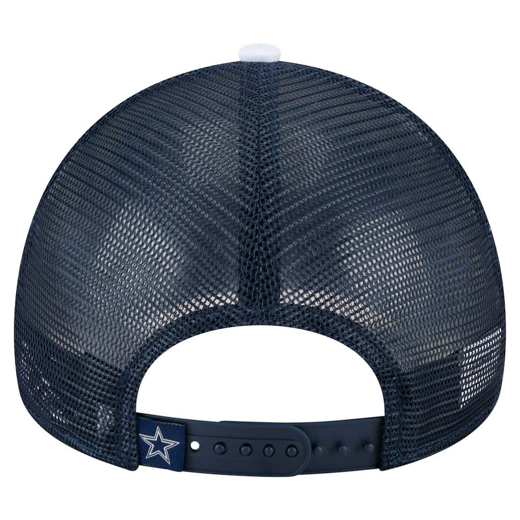Dallas Cowboys New Era Youth Sport Night Color Block 9FORTY A-Frame Trucker Adjustable Hat