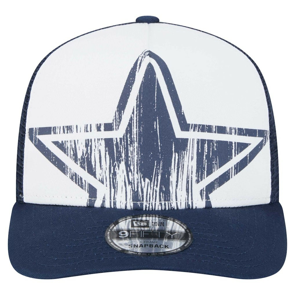 Dallas Cowboys New Era Youth Distressed 9FIFTY A-Frame Snapback Hat