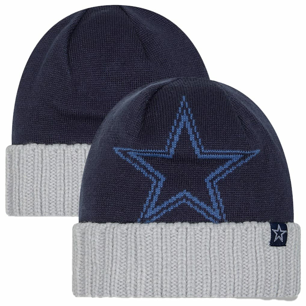 Dallas Cowboys New Era Youth Oversize Cuffed Knit Hat