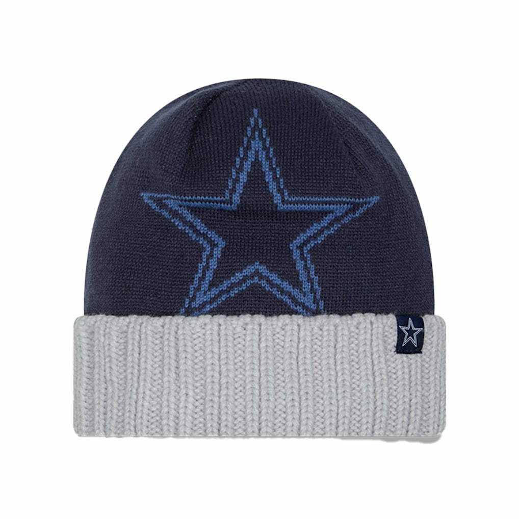 Dallas Cowboys New Era Youth Oversize Cuffed Knit Hat