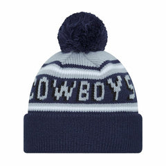Dallas Cowboys New Era Preschool Main Wordmark Cuffed Knit Hat with Pom