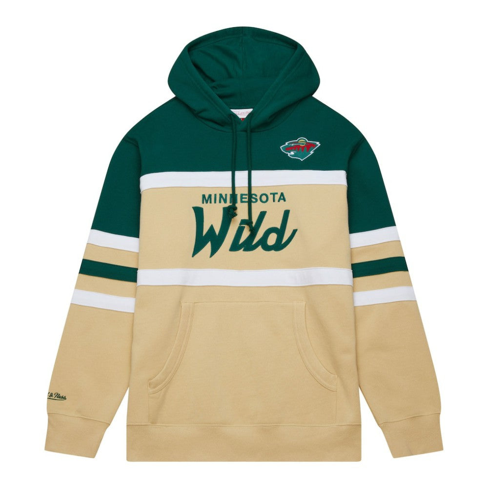 Minnesota Wild Mitchell & Ness Head Coach Pullover Hoodie Discount