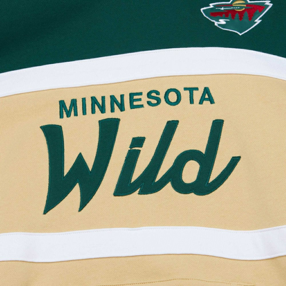 Minnesota Wild Mitchell & Ness Head Coach Pullover Hoodie Discount