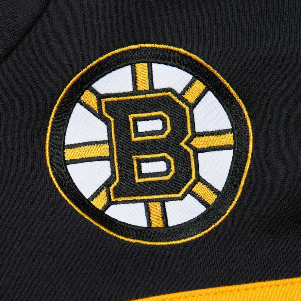 Boston Bruins Mitchell & Ness Head Coach Pullover Hoodie On Sale