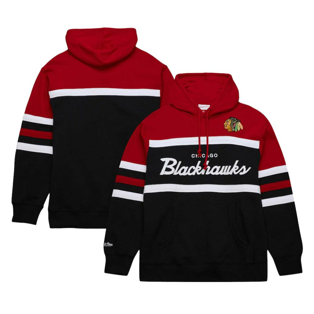 Chicago Blackhawks Mitchell & Ness Head Coach Pullover Hoodie On Sale