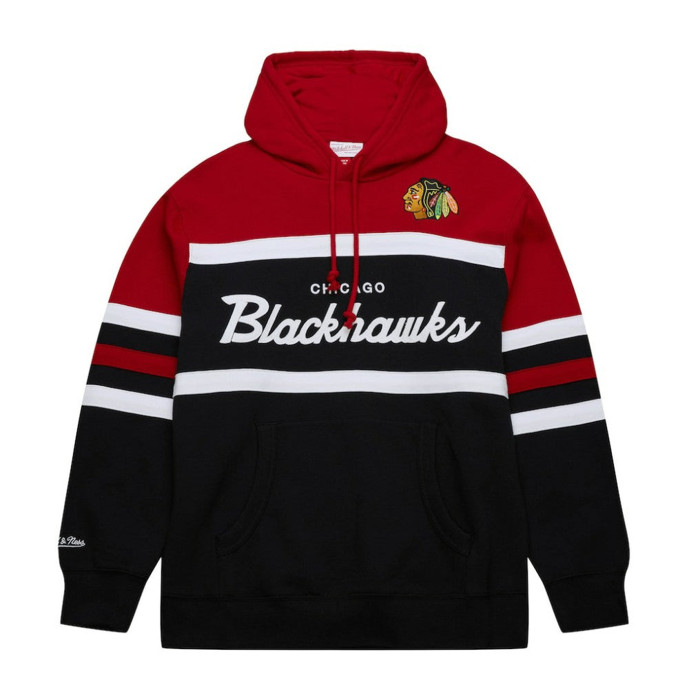 Chicago Blackhawks Mitchell & Ness Head Coach Pullover Hoodie On Sale