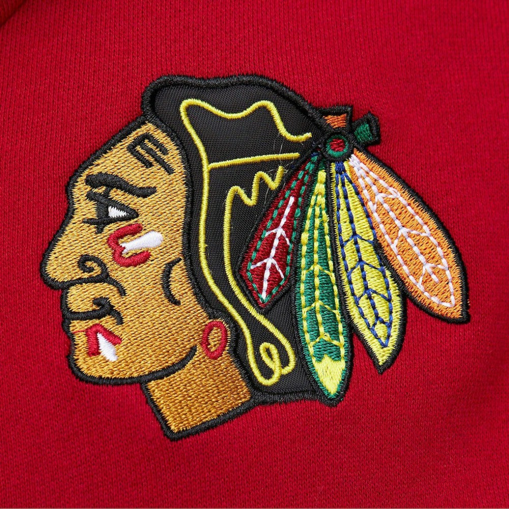 Chicago Blackhawks Mitchell & Ness Head Coach Pullover Hoodie On Sale