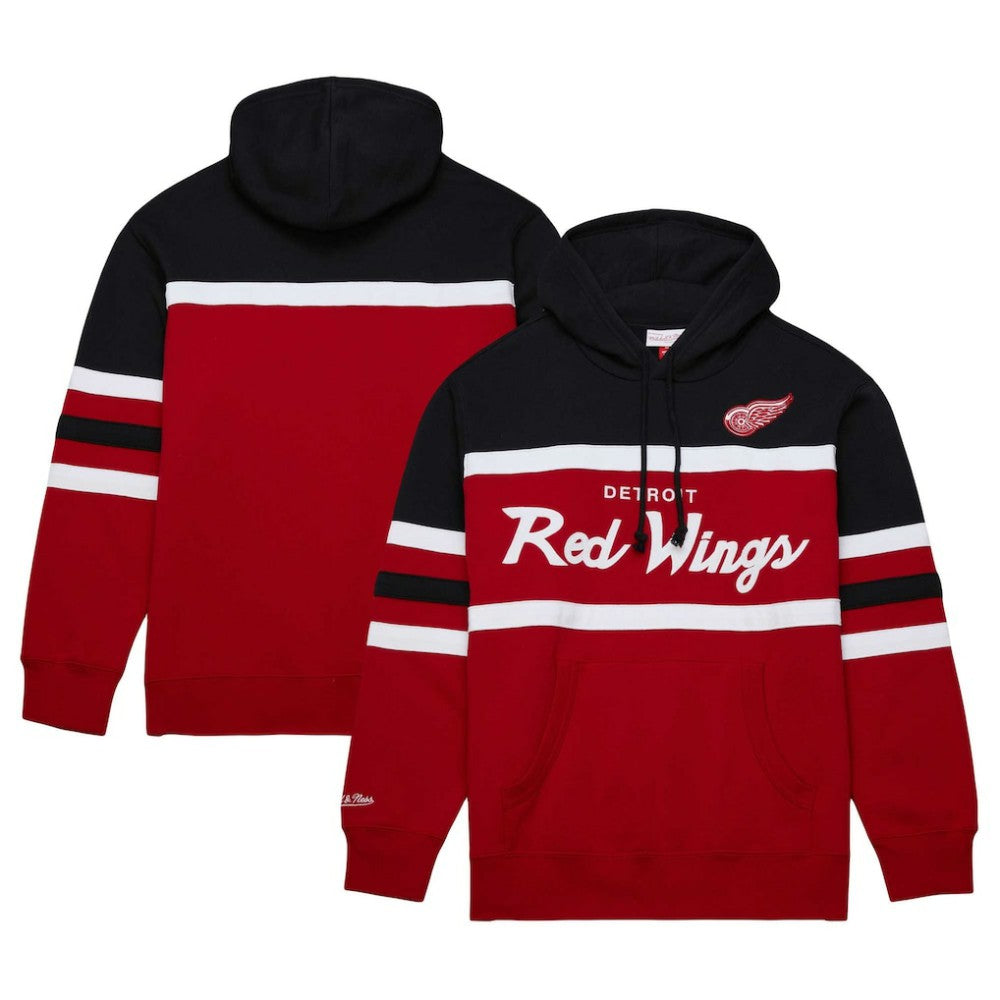 Detroit Red Wings Mitchell & Ness Head Coach Pullover Hoodie Discount