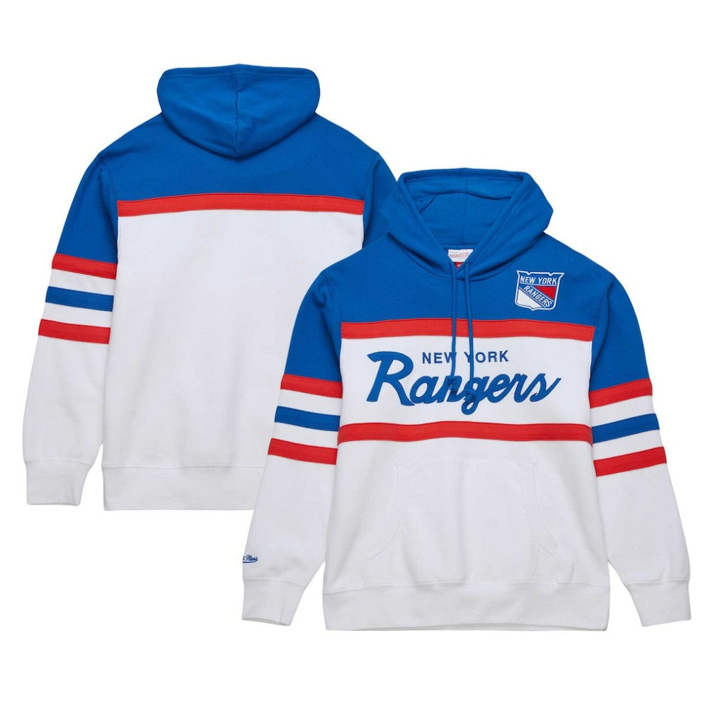 New York Rangers Mitchell & Ness Head Coach Pullover Hoodie For Sale
