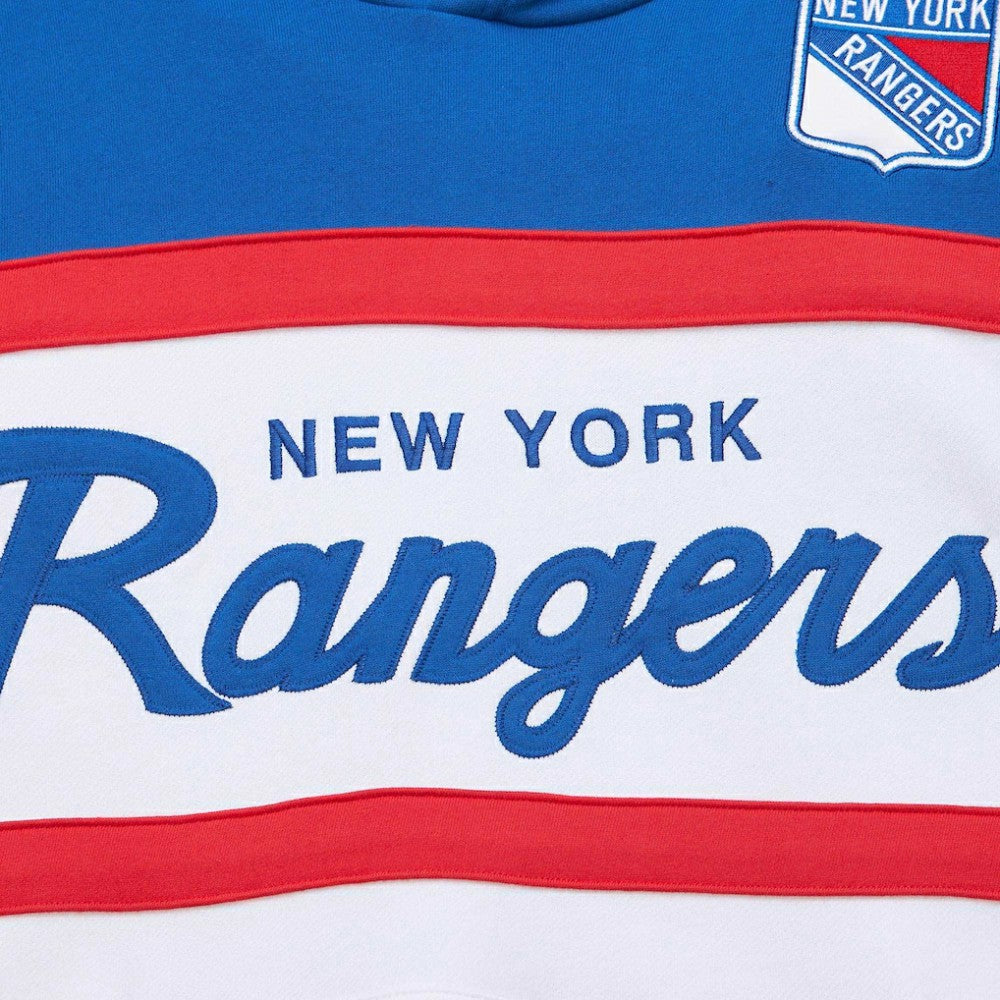 New York Rangers Mitchell & Ness Head Coach Pullover Hoodie For Sale