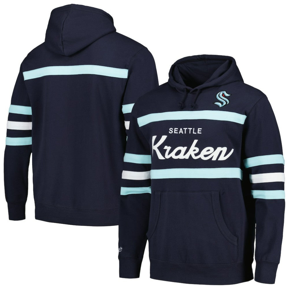 Seattle Kraken Mitchell & Ness Head Coach Pullover Hoodie Discount
