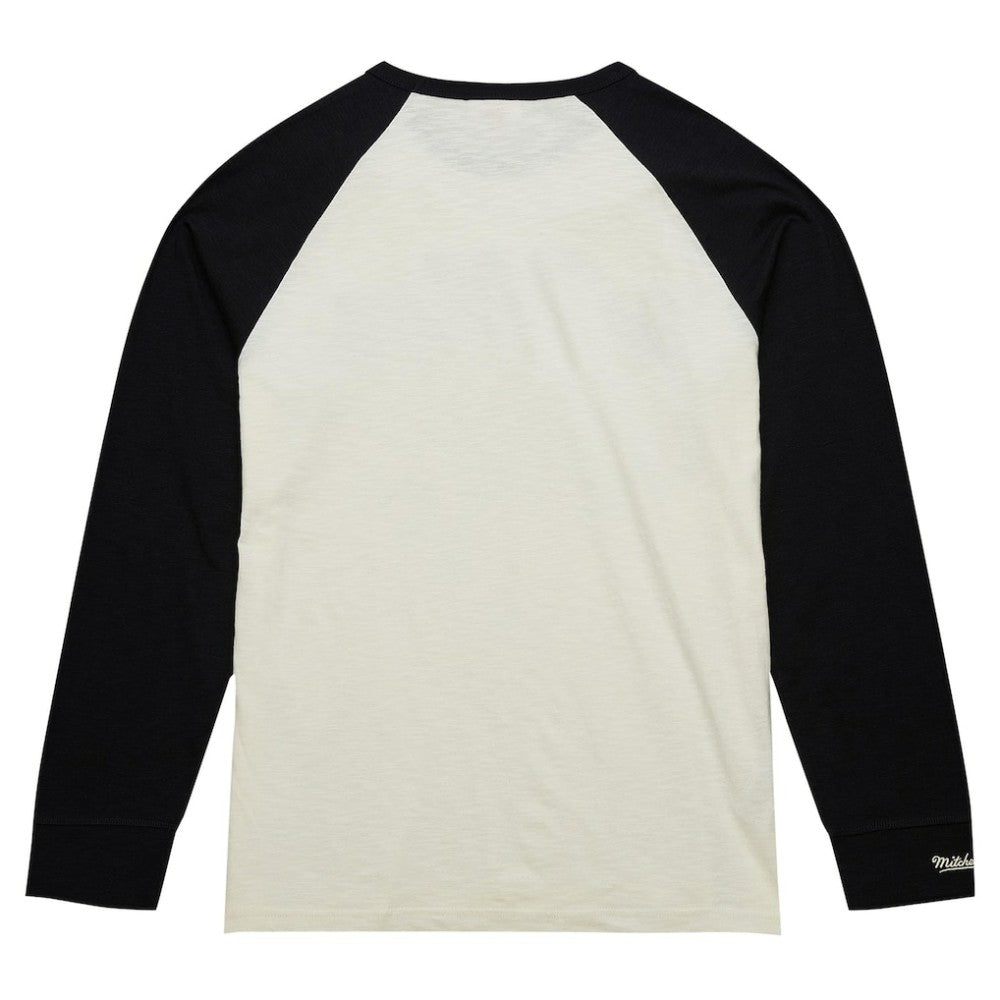 Pittsburgh Penguins Mitchell & Ness Legendary Slub Vintage Raglan Long Sleeve T-Shirt On Sale