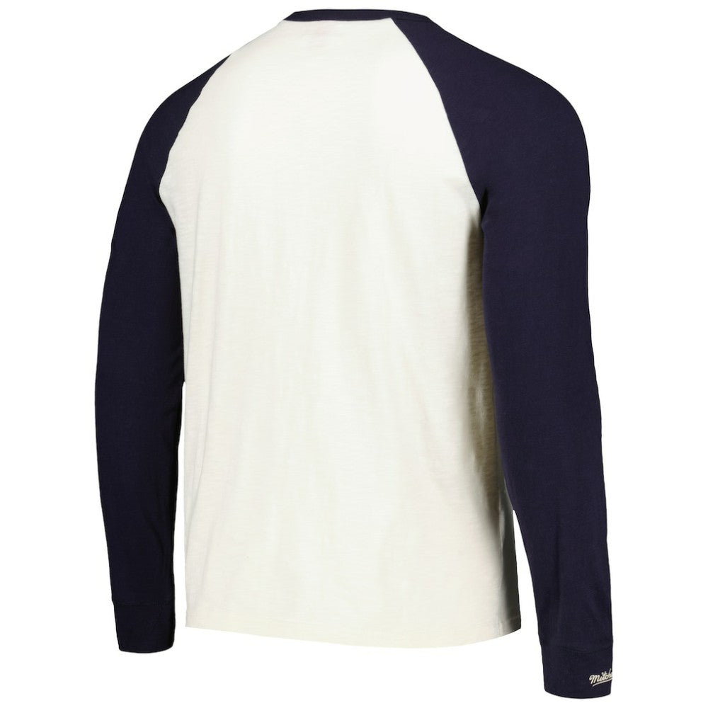Seattle Kraken Mitchell & Ness Legendary Slub Vintage Raglan Long Sleeve T-Shirt Discount