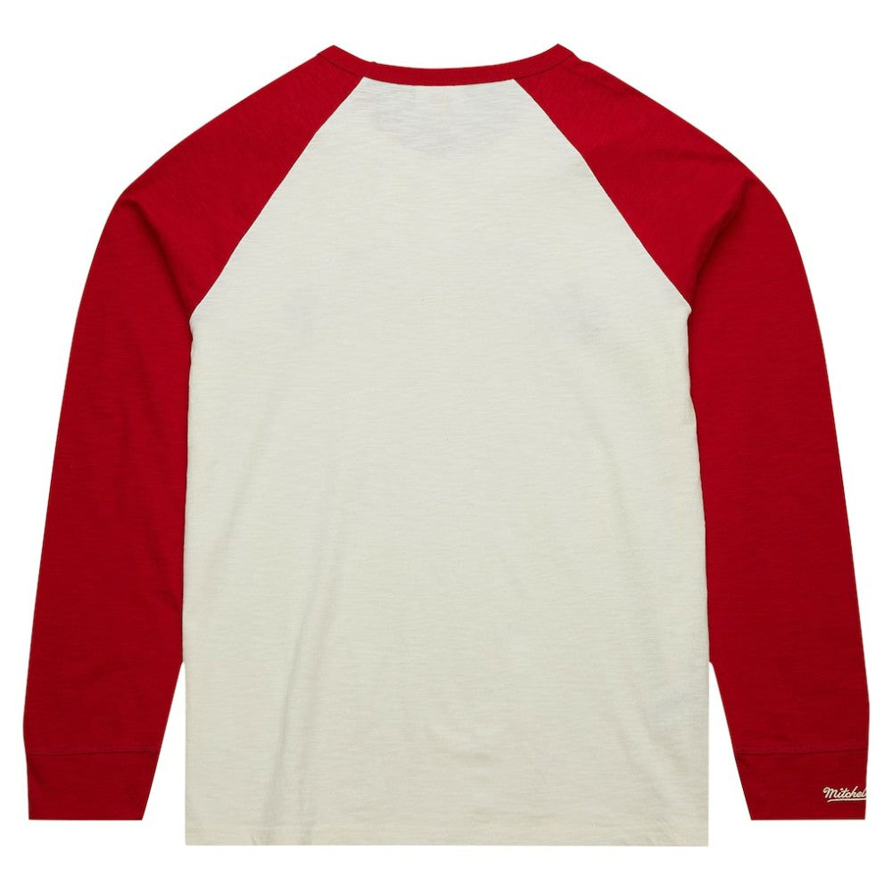 Chicago Blackhawks Mitchell & Ness Legendary Slub Vintage Raglan Long Sleeve T-Shirt Discount