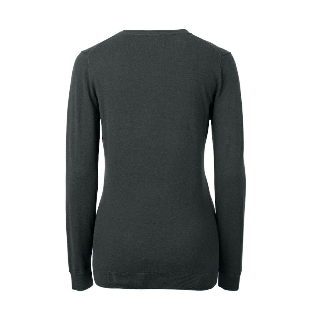 Atlanta Falcons  Cutter & Buck Women's Throwback Logo Lakemont Tri-Blend V-Neck Pullover Sweater