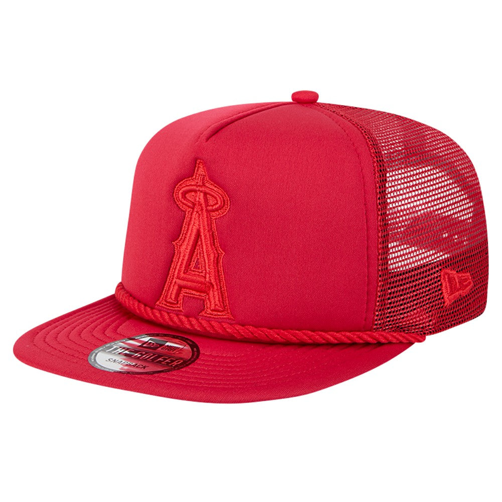 Los Angeles Angels New Era Tone Foam Meshback Golfer Snapback Hat | MLB US