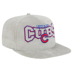 New Era Chicago Cubs Gray Corduroy Golfer Snapback Hat | MLB On Sale