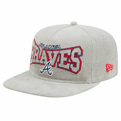 New Era Atlanta Braves Gray Corduroy Golfer Snapback Hat | MLB Shop