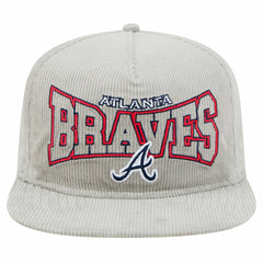 New Era Atlanta Braves Gray Corduroy Golfer Snapback Hat | MLB Shop