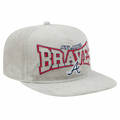 New Era Atlanta Braves Gray Corduroy Golfer Snapback Hat | MLB Shop