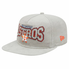 New Era Houston Astros Gray Corduroy Golfer Snapback Hat | MLB Sale