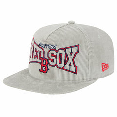 New Era Boston Red Sox Gray Corduroy Golfer Snapback Hat | MLB On Sale