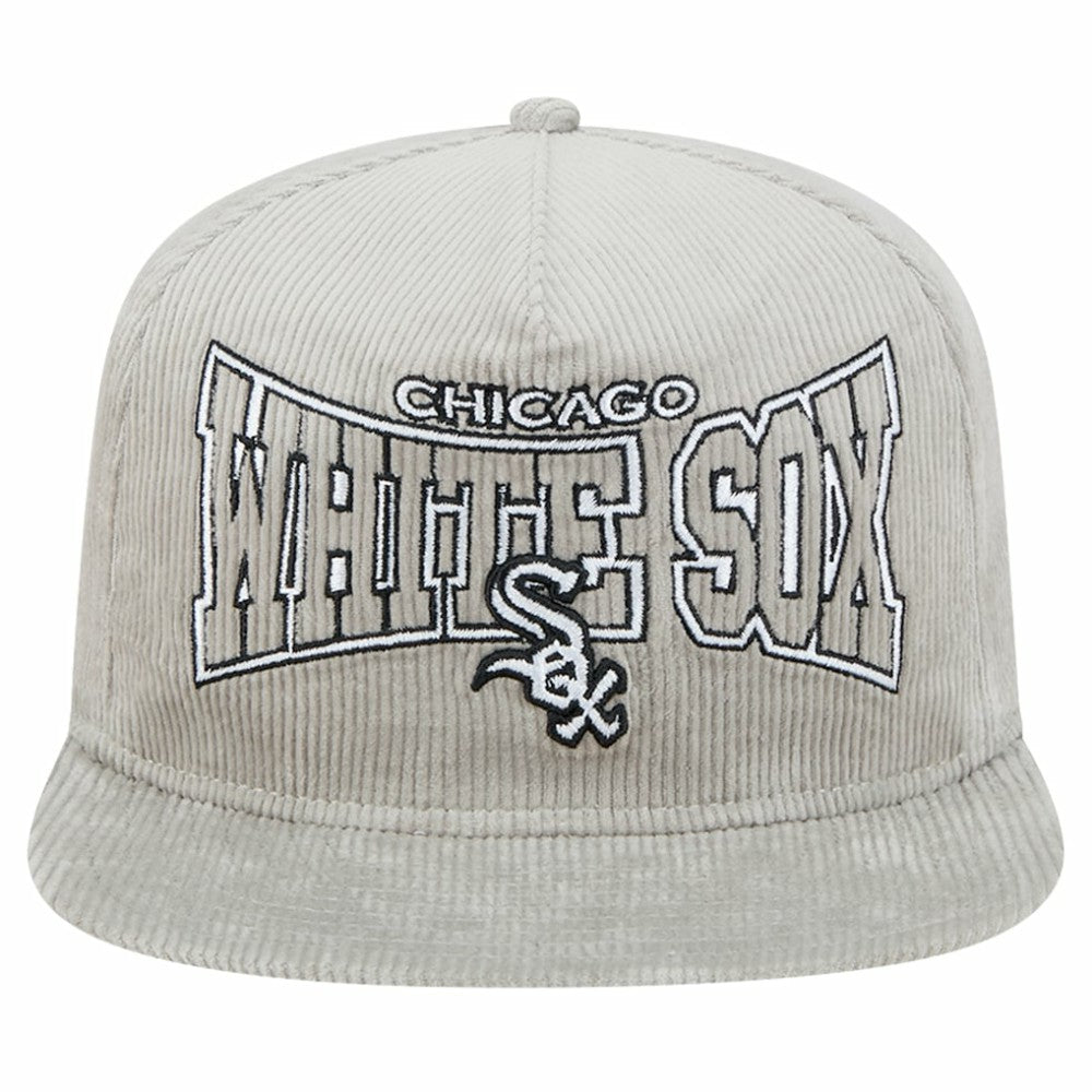New Era Chicago White Sox Gray Corduroy Golfer Snapback Hat | MLB Discount