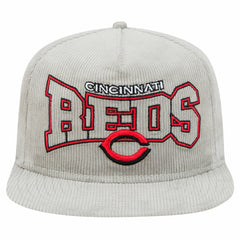 New Era Cincinnati Reds Gray Corduroy Golfer Snapback Hat | MLB On Sale