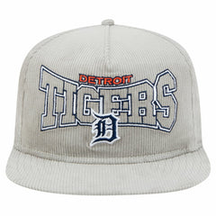 New Era Detroit Tigers Gray Corduroy Golfer Snapback Hat | MLB Outlet