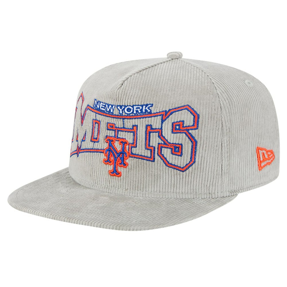 New Era New York Mets Gray Corduroy Golfer Snapback Hat | MLB Sale