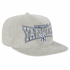 New Era New York Yankees Gray Corduroy Golfer Snapback Hat | MLB New