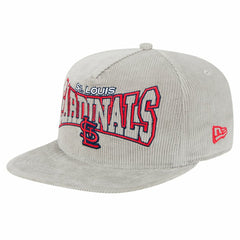 New Era St. Louis Cardinals Gray Corduroy Golfer Snapback Hat | MLB Online