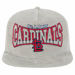 New Era St. Louis Cardinals Gray Corduroy Golfer Snapback Hat | MLB Online