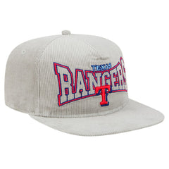 New Era Texas Rangers Gray Corduroy Golfer Snapback Hat | MLB On Sale