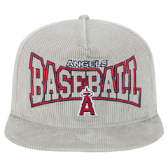 New Era Los Angeles Angels Gray Corduroy Golfer Snapback Hat | MLB Discount