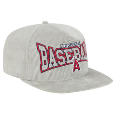 New Era Los Angeles Angels Gray Corduroy Golfer Snapback Hat | MLB Discount