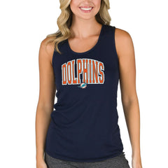 Miami Dolphins  Concepts Sport Women's Marathon Racer Back Tank Top