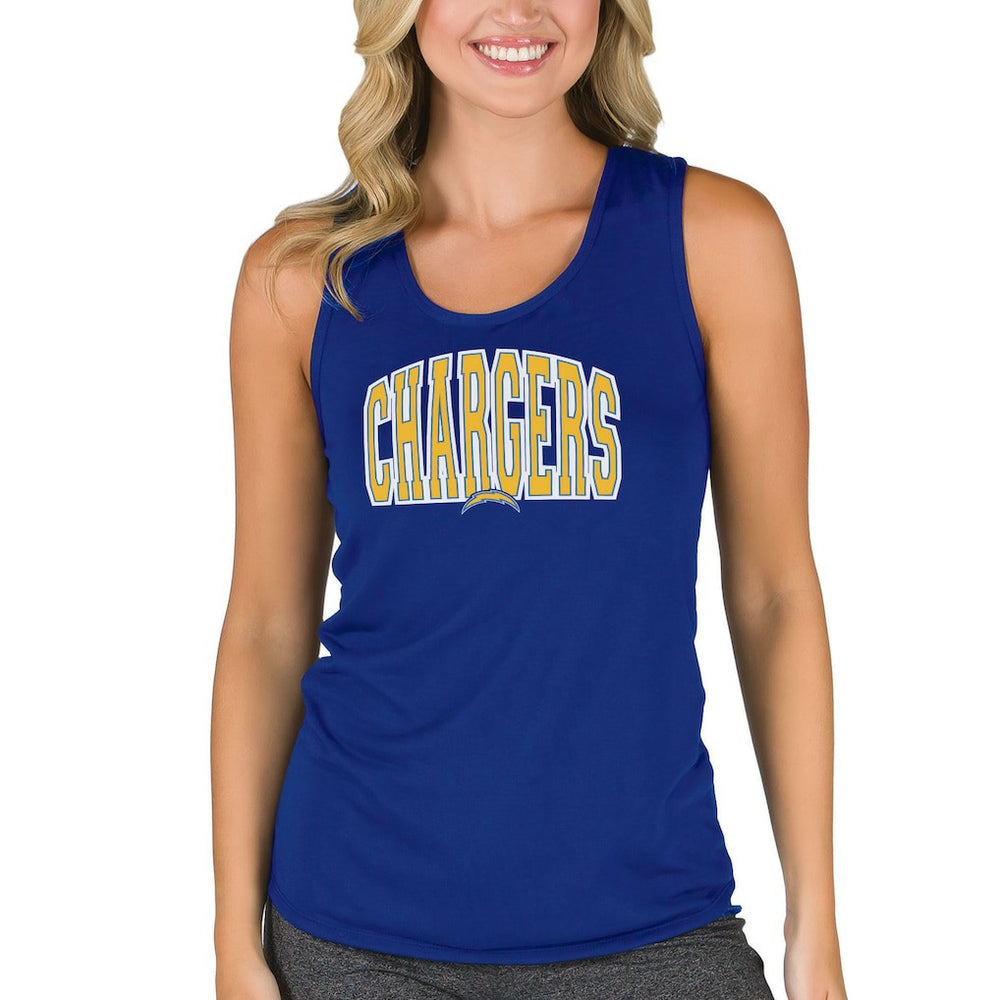 Los Angeles Chargers  Concepts Sport Women's Marathon Racer Back Tank Top