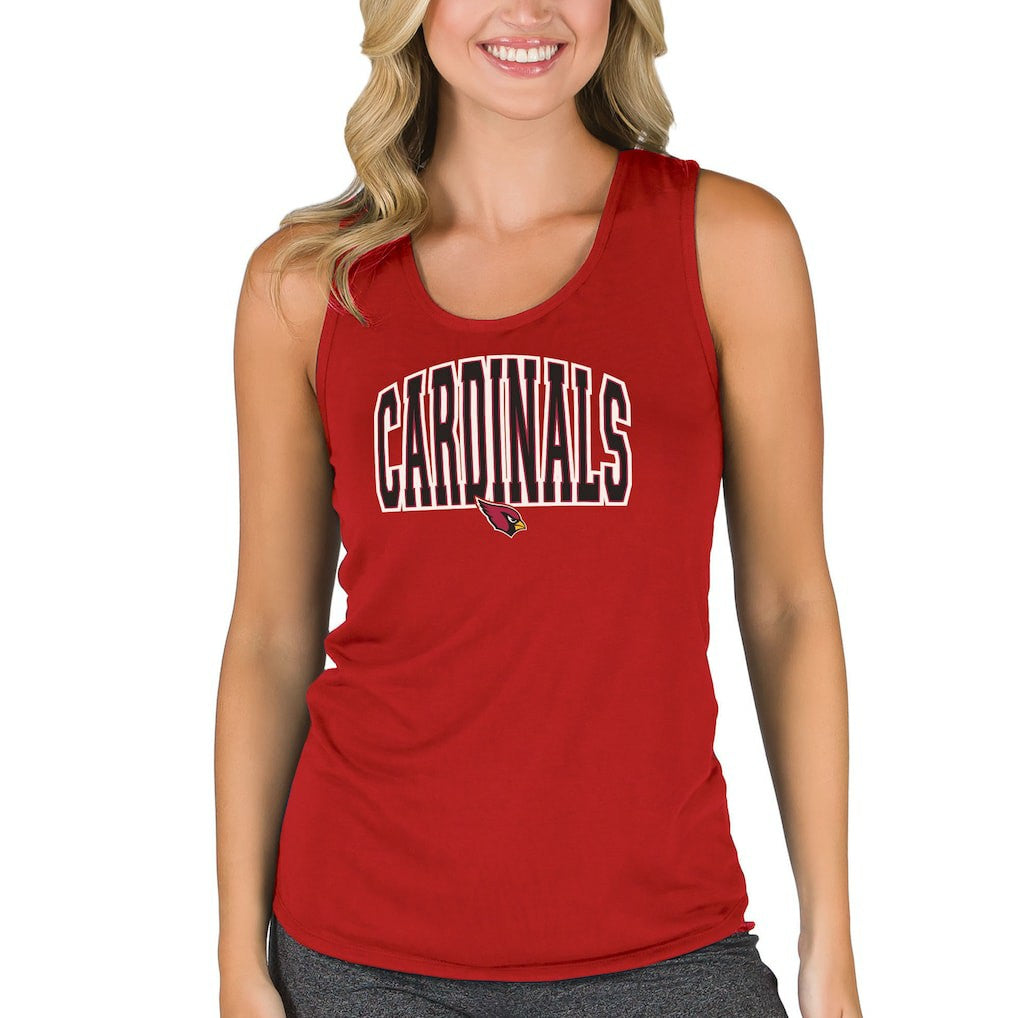 Arizona Cardinals  Concepts Sport Women's Marathon Racer Back Tank Top
