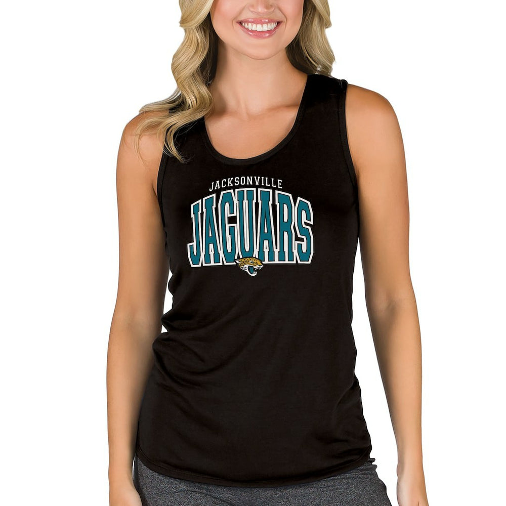 Jacksonville Jaguars  Concepts Sport Women's Marathon Racer Back Tank Top