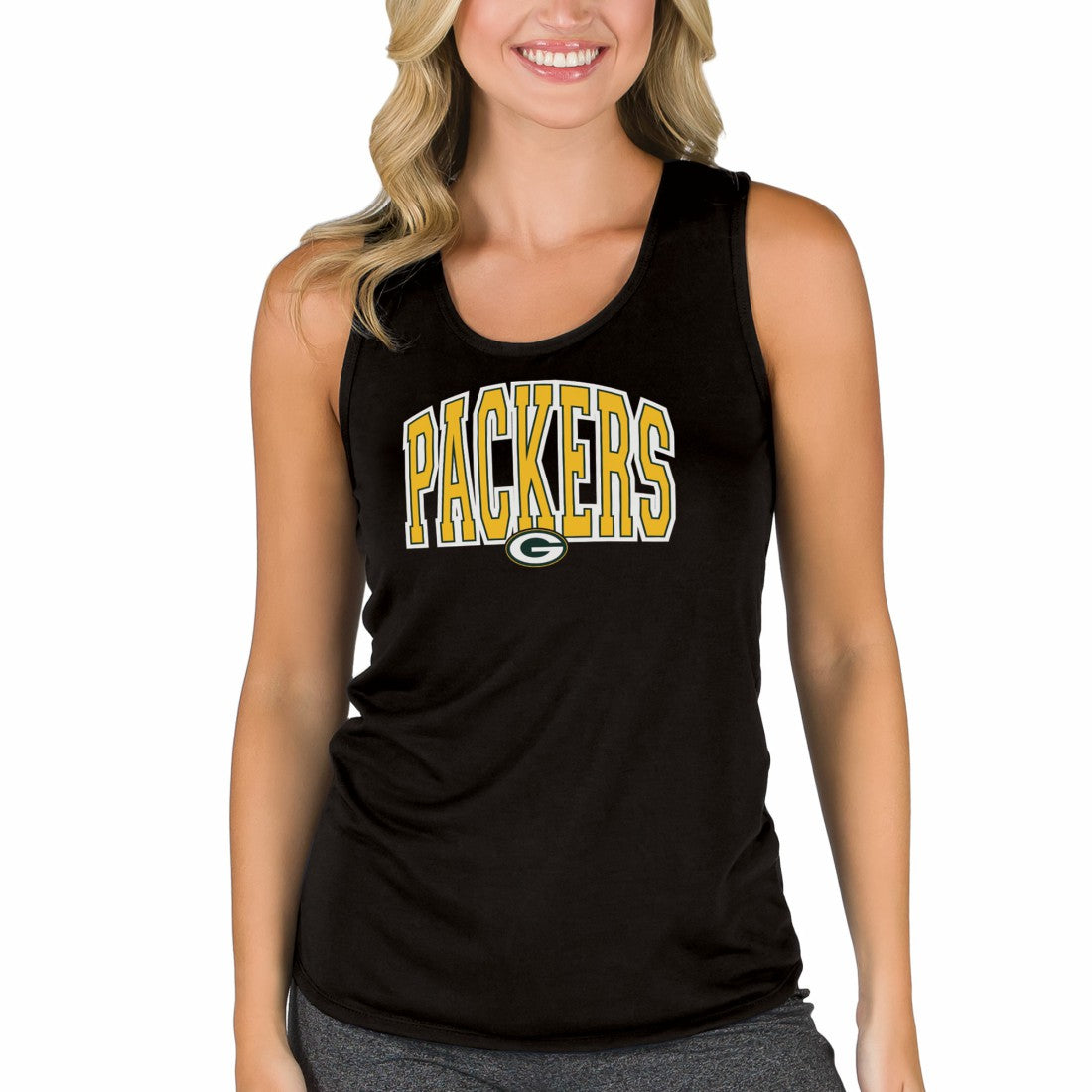 Green Bay Packers  Concepts Sport Women's Marathon Racer Back Tank Top