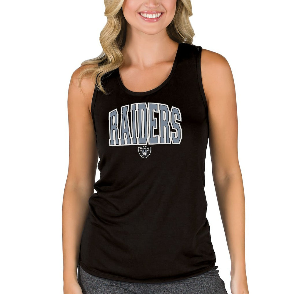 Las Vegas Raiders  Concepts Sport Women's Marathon Racer Back Tank Top
