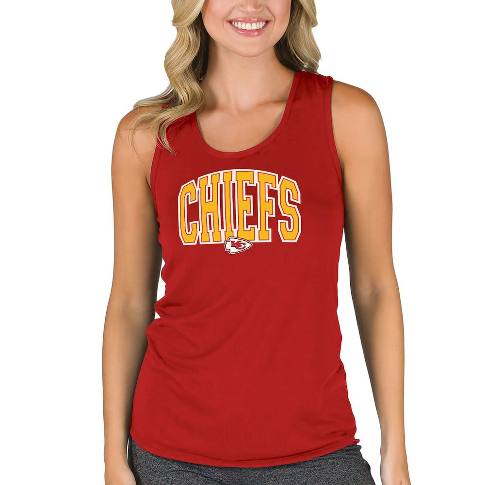 Kansas City Chiefs  Concepts Sport Women's Marathon Racer Back Tank Top