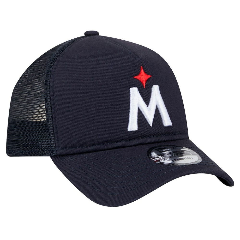 Minnesota Twins New Era 9FORTY A-Frame Trucker Adjustable Hat | MLB For sale