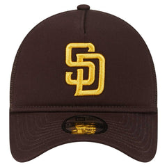 San Diego Padres New Era 9FORTY A-Frame Trucker Adjustable Hat | MLB US