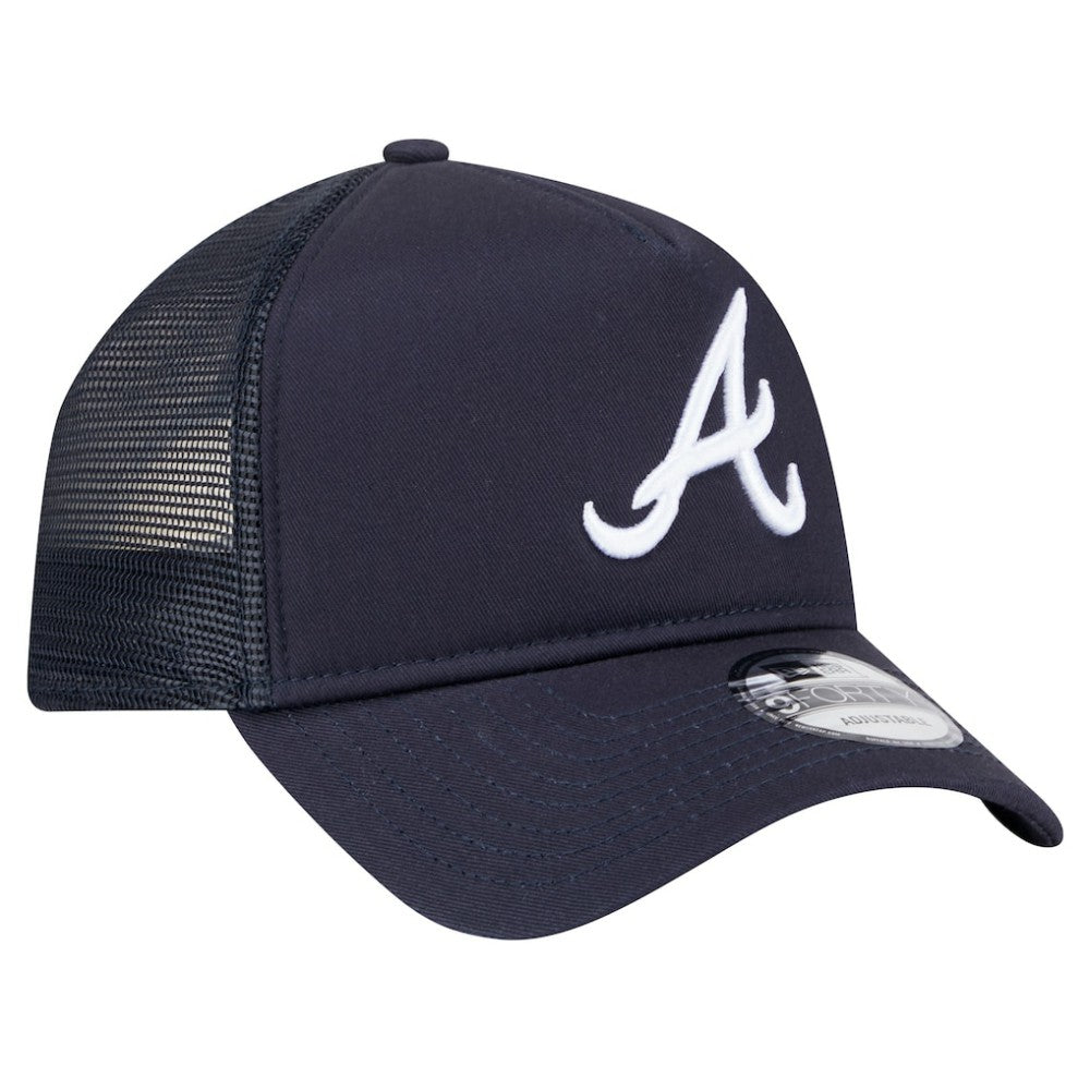 Atlanta Braves New Era 9FORTY A-Frame Trucker Adjustable Hat | MLB US